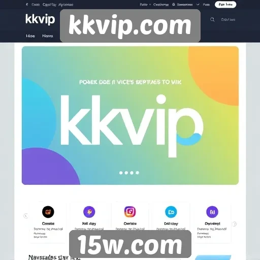 Acessibilidade e interface do site kkvip.com